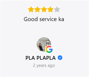 รีวิวลูกค้าบน Google